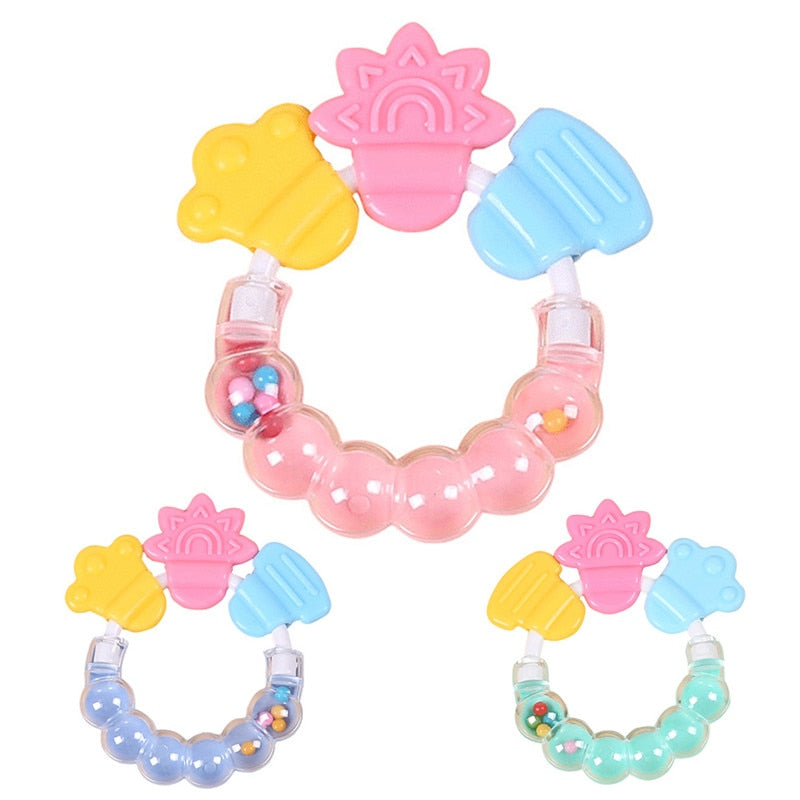 Hand Rattles Bell Teether
